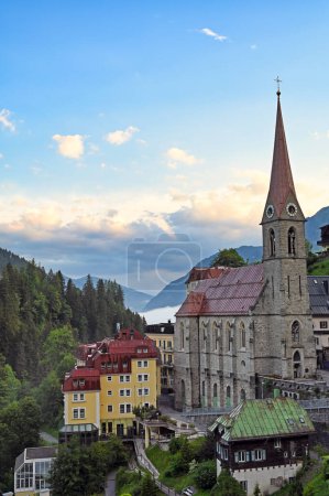 Photo for Austrian ski and spa resort Bad Gastein in the morning - Royalty Free Image