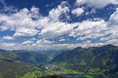 Bad Hofgastein village in valley landscape Austria summer season
