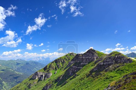 Photo for Viewpoint tower on Stubnerkogel mountains landscape Bad Gastein Austria - Royalty Free Image