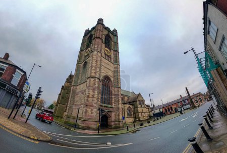 Foto de Atherton, Gran Manchester 20 noviembre 23 - Iglesia de San Juan Bautista en Atherton - Imagen libre de derechos