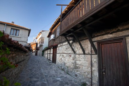 Streets in Nessebar, an ancient city in Bulgaria, near to Black Sea.