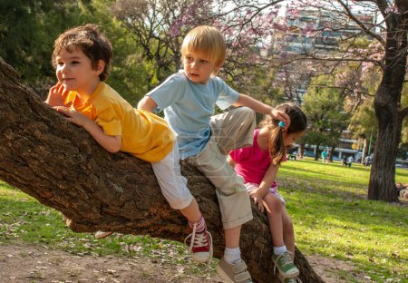 Foto de Niños jugando en el parque - Imagen libre de derechos
