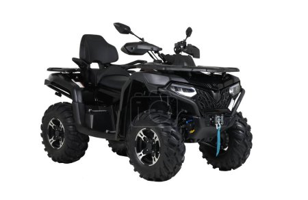 Photo for ATV Quad bike, All-Terrain vehicle, isolated on white background with clipping path. High quality photo - Royalty Free Image