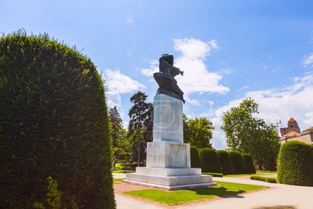Téléchargez les photos : Monument de gratitude à la France dans le parc Kalemegdan, Belgrade, Serbie. Remerciements du peuple serbe pour l'aide que la France lui a apportée pendant la Première Guerre mondiale. - en image libre de droit
