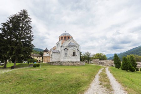 Photo for Studenica Monastery, 12th-century Serbian Orthodox Church monastery with rich history and spirituality. UNESCO World Cultural Heritage. Serbia, Europe. - Royalty Free Image