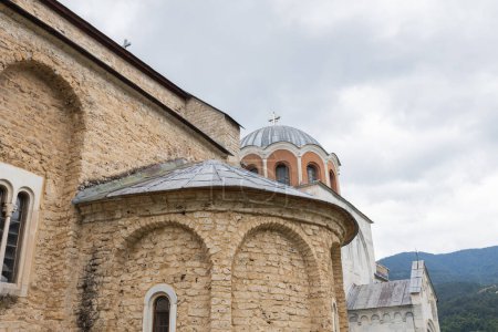 Téléchargez les photos : Monastère Studenica, monastère orthodoxe serbe du XIIe siècle avec une riche histoire et spiritualité. Patrimoine culturel mondial de l'UNESCO. Serbie, Europe. - en image libre de droit