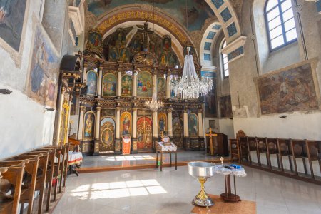 Foto de Iglesia Ortodoxa Serbia Interior, Patrimonio de la Fe y el Arte. - Imagen libre de derechos