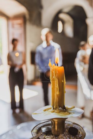 Photo for Religion ceremony in orthodox church. - Royalty Free Image