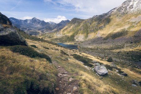 Valley Surrounding Tristania Lakes in Andorra
