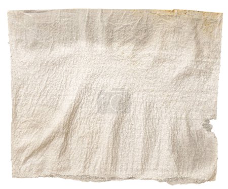 Téléchargez les photos : Vieux papier isolé sur fond blanc - en image libre de droit