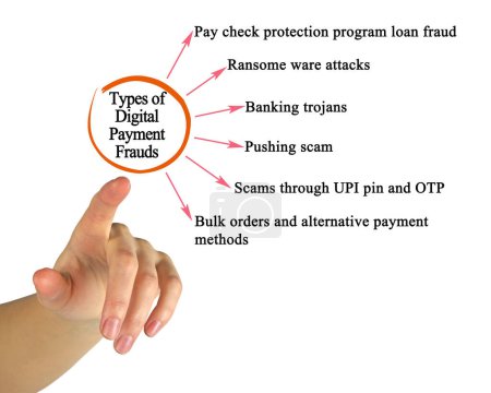 Photo for Types of Digital Payment Frauds - Royalty Free Image