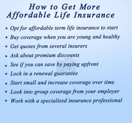 Cómo obtener un seguro de vida más asequible
