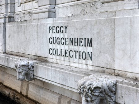 Photo for Venice, Italy - September 5, 2022: Peggy Guggenheim Collection on the Grand Canal, Venice - Royalty Free Image