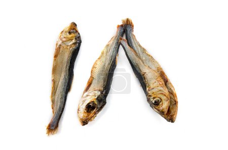 Photo for Dry sprat in front of white background - Royalty Free Image