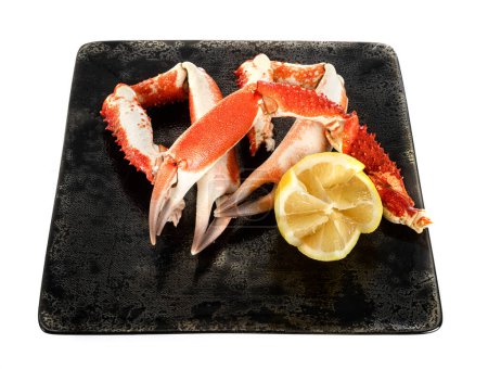 Téléchargez les photos : King crab leg in front of white background - en image libre de droit