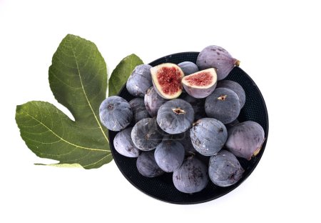 Photo for Purple figs in front of white background - Royalty Free Image