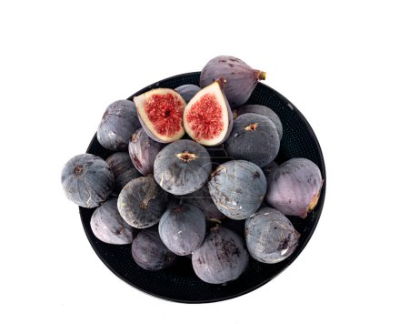 Photo for Purple figs in front of white background - Royalty Free Image