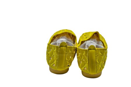 Photo for Moccasins are perhaps the most comfortable women's flat shoes. They perfectly fit the leg, let the air through in the heat and do not rub. - Royalty Free Image