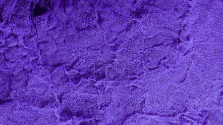 Foto de Millones de Diminutas Partículas Púrpuras Llenando la pantalla con muchas Olas pequeñas sobre un Fondo Negro - Imagen libre de derechos