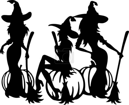 Illustration for Funny Halloween - Halloween Decor. Halloween Party and Halloween Quote - vector stock - Royalty Free Image