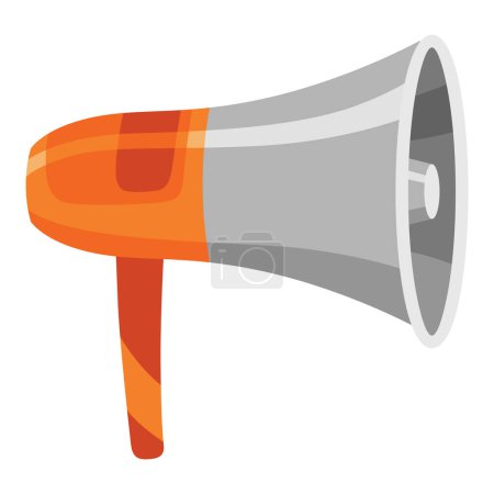 Megaphone icon. Amplify your message with this bold and attention-grabbing graphic. Perfect for marketing and communication themes. Loud.