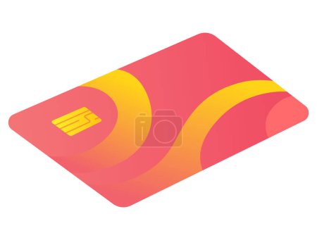 Ilustración de Icono vectorial de la tarjeta de crédito detallada aislado sobre fondo blanco. - Imagen libre de derechos