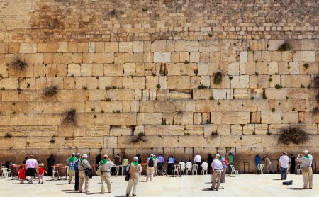 Foto de El Muro Occidental es el lugar más sagrado en el judaísmo en Jerusalén - Imagen libre de derechos