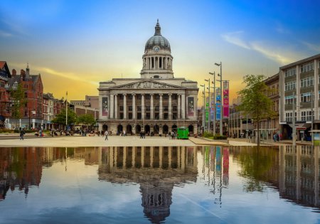 Photo for View of the town hall in Nottingham UK - Royalty Free Image