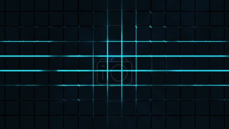 Photo for Abstract geometric shape concept background with backdrop light, cgi desktop wallpaper - Royalty Free Image