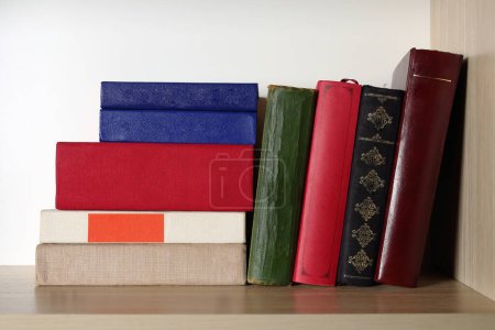 Photo for Several books on a bookshelf - Royalty Free Image