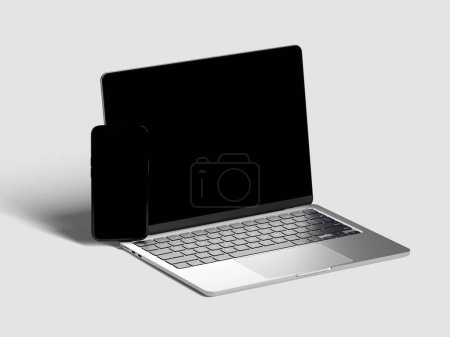 Photo for View of a Isolated Devices Mockup - Royalty Free Image
