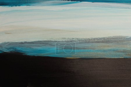 Foto de Textura óleo y pintura de manchas de acrílico paisaje. Gblack abstracto, color viejo y azul mancha fondo de papel de pincelada. Arte contemporáneo. - Imagen libre de derechos