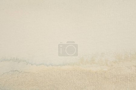 Photo for Modern watercolor and Acrylic smear blot painting paper. Abstract texture beige color stain brushstroke paper background. - Royalty Free Image