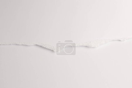 Photo for Torn empty pieces of texture paper light beige copy space background. - Royalty Free Image