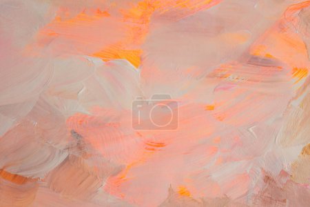 Téléchargez les photos : Art modern oil and acrylic smear blot canvas painting wall. Abstract texture neon color stain brushstroke texture background. - en image libre de droit