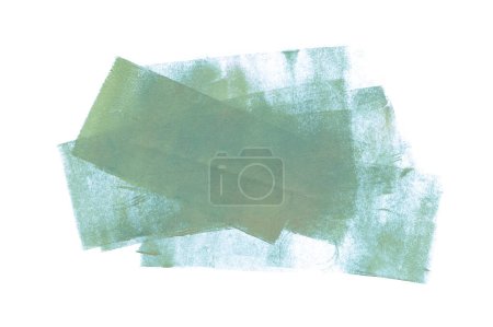 Photo for Abstract color acrylic and watercolor smear stain blot painting. Monotype template. Canvas texture background. - Royalty Free Image
