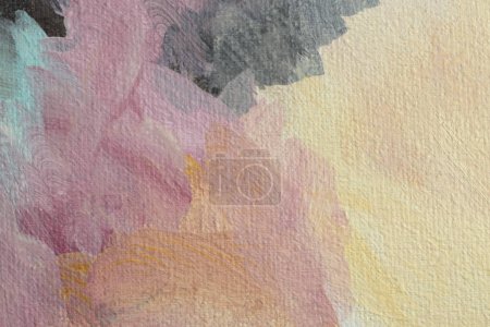 Téléchargez les photos : Art moderne huile douce et acrylique frottis buvard peinture toile mur. Texture abstraite couleur pastel tache coup de pinceau fond. - en image libre de droit