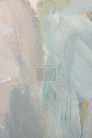 Photo for Art oil and acrylic smear blot canvas painting wall. Abstract beige,pastel color stain brushstroke texture background. - Royalty Free Image