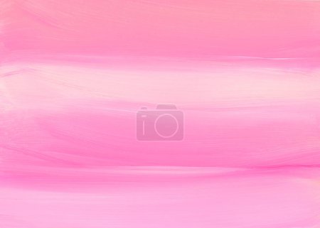Photo for Abstract acrylic and oil smear blot painting wall. Pink and Beige Color canvas copy space texture horizontal background. - Royalty Free Image