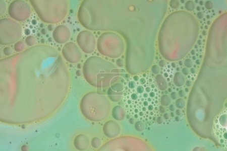Photo for Soap and foam bubble blots. Abstract background. Marble texture. Acrylic colors. - Royalty Free Image