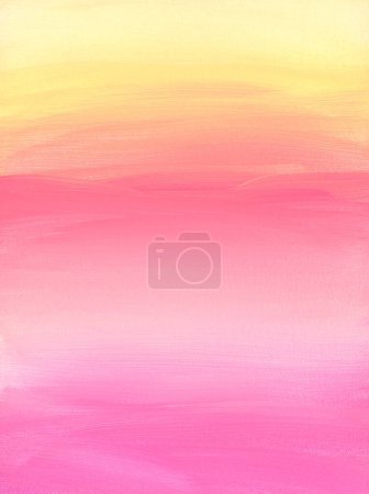 Photo for Abstract hand drawn acrylic and watercolor smear blot painting wall. Pink  Color canvas copy space texture background. - Royalty Free Image