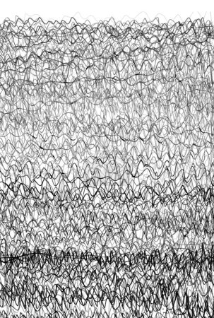 Foto de Dibujo garabato dibujado a mano patrón de garabatos caos línea. Pluma, lápiz, lápiz lápiz textura marcadores textura arte abstracto fondo - Imagen libre de derechos