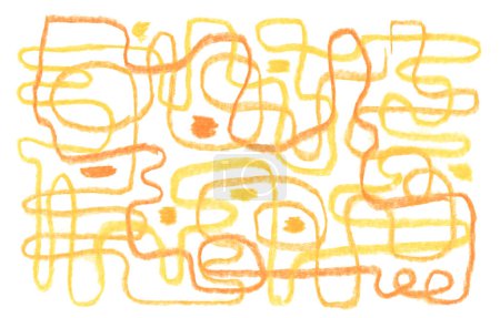 Téléchargez les photos : Jaune, orange Esquisse dessinée à la main. Stylo, crayon, pastel texture art grunge texture sur fond blanc. - en image libre de droit