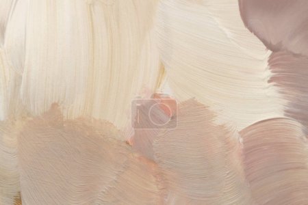 Téléchargez les photos : Art huile et acrylique frottis buvard toile mur de peinture. Texture abstraite beige pastel, couleur rose tache coup de pinceau texture fond. - en image libre de droit
