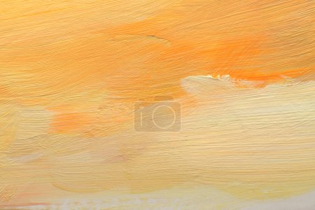 Téléchargez les photos : Art huile et acrylique frottis buvard toile mur de peinture. Texture abstraite jaune, couleur beige tache brosse texture fond. - en image libre de droit