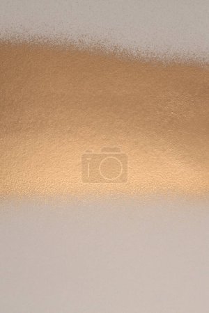 Photo for Gold and bronze glitter color spray grain painting texture paper background. - Royalty Free Image
