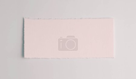 Téléchargez les photos : Pièces vides déchirées texture papier beige sur fond d'espace de copie gris. - en image libre de droit