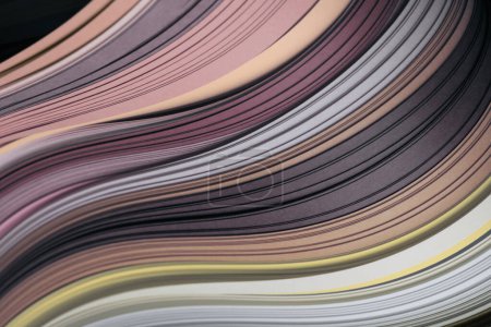 Photo for Color strip gradient wave paper. Abstract texture background. - Royalty Free Image