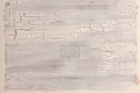 Foto de Craquelure rasguño textura pintura papel pared fondo. Color beige y marrón. - Imagen libre de derechos