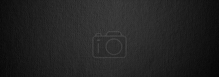 Foto de Textura de grano de papel lienzo negro horizonta fondo largo. - Imagen libre de derechos